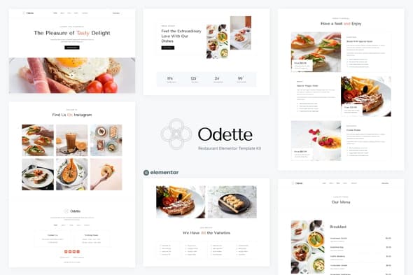 Odette - Restaurant Elementor Template