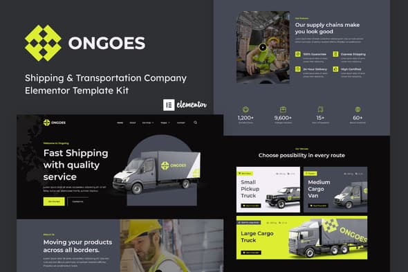 Ongoes - Shipping & Transport Company Elementor Template