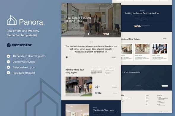 Panora - Real Estate & Property Elementor Template