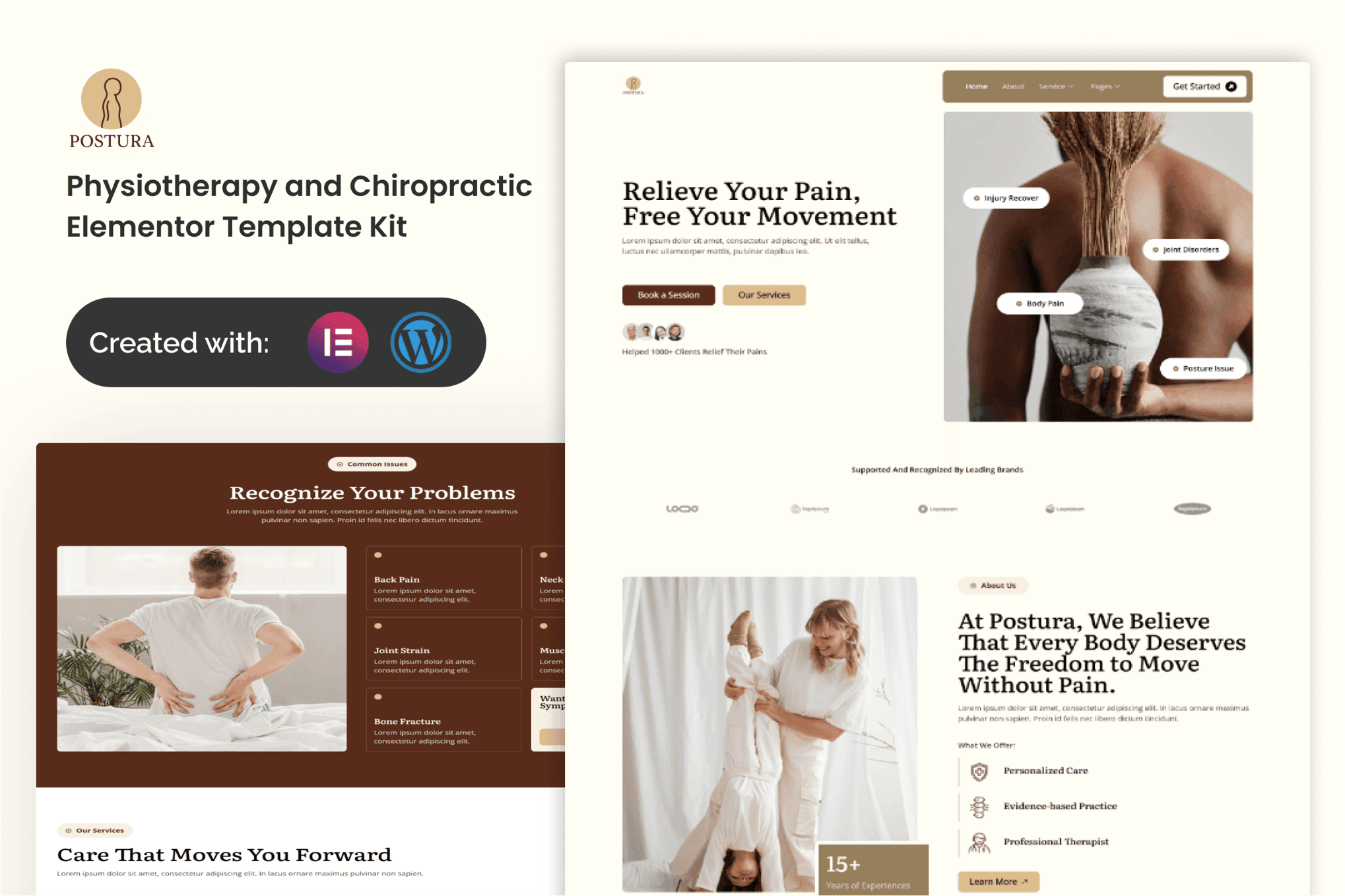 Postura - Physiotherapy & Chiropractic Elementor Template