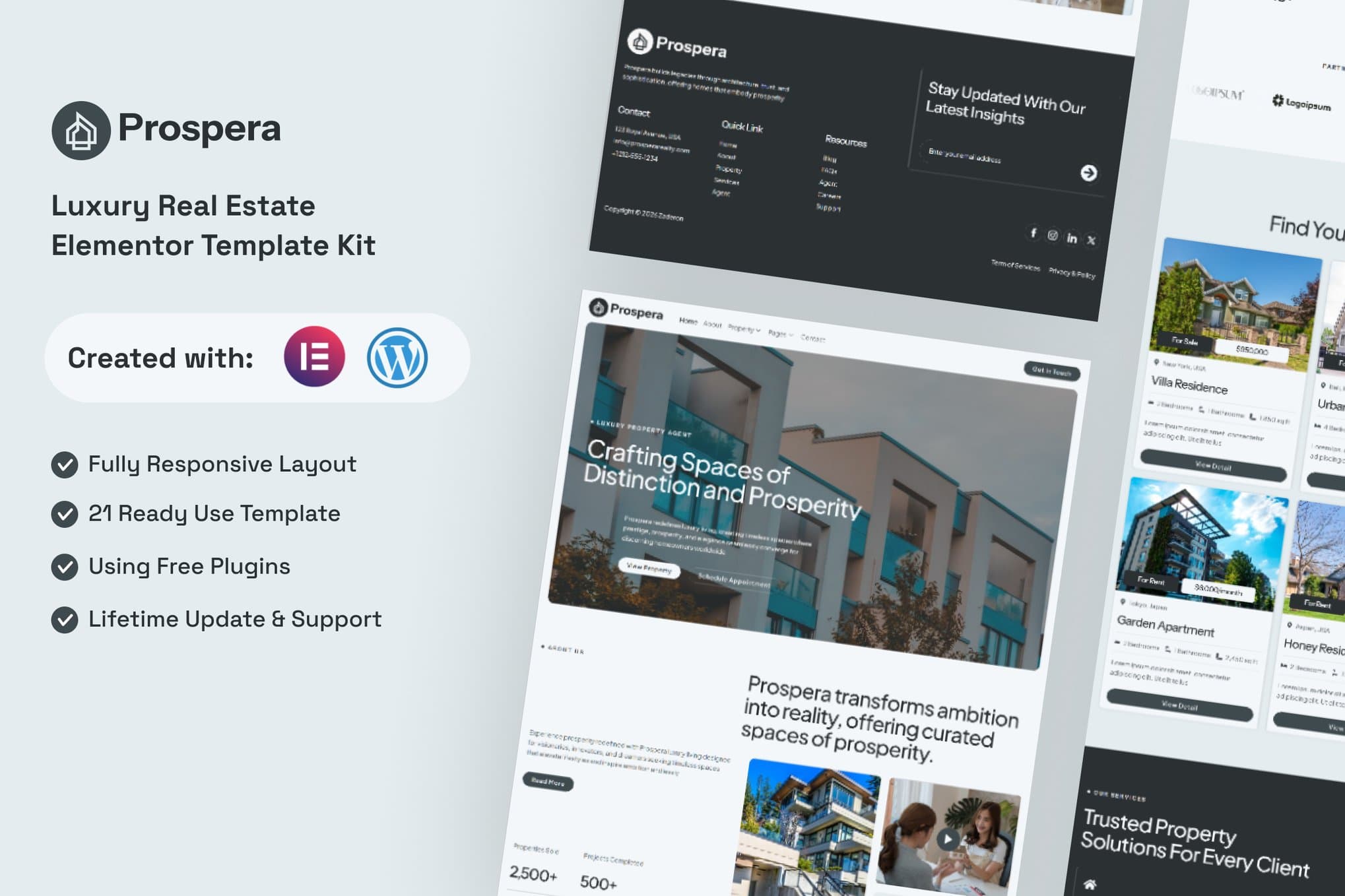 Prospera - Luxury Real Estate Elementor Template
