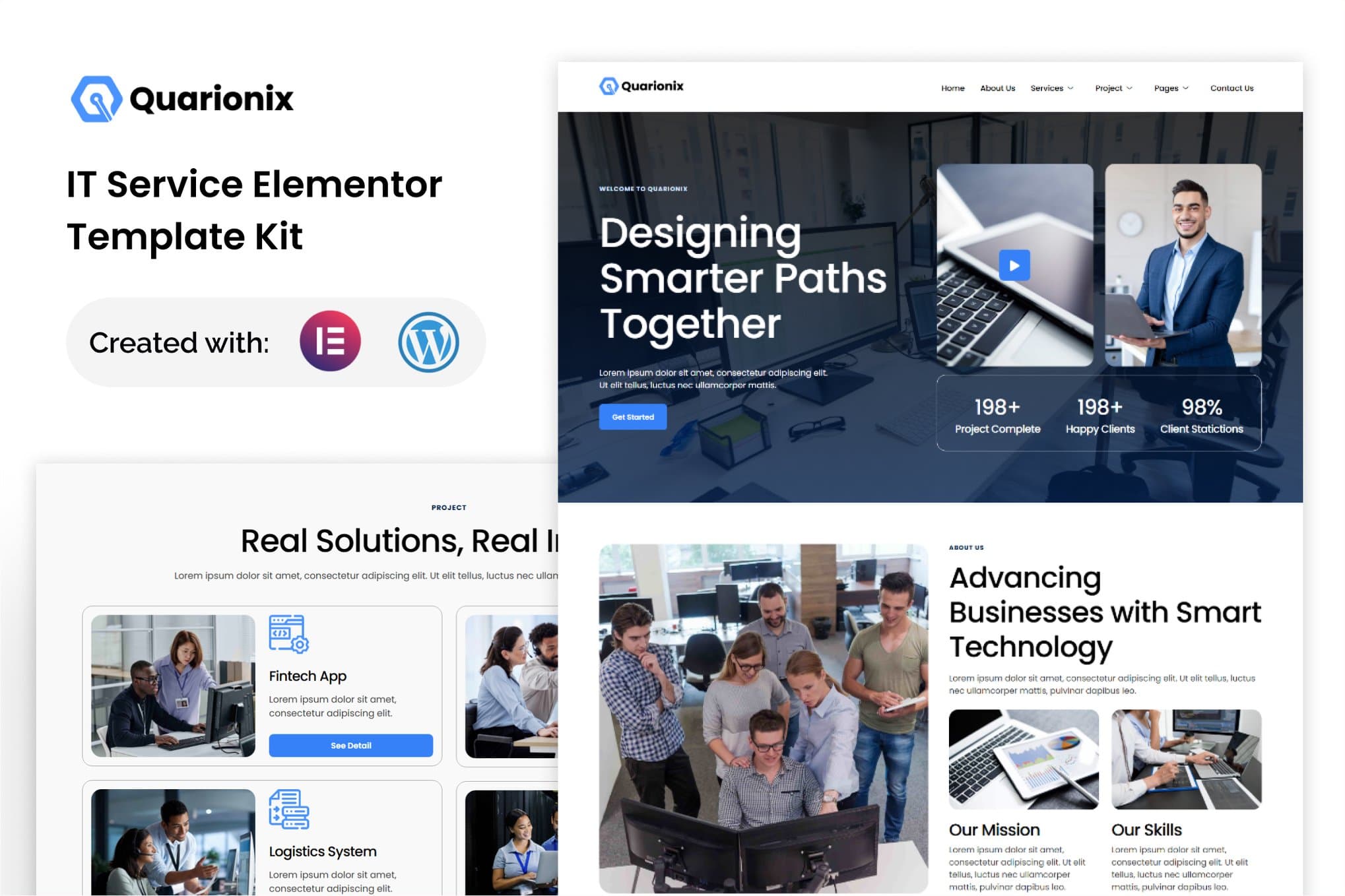 Quarionix - IT Service Elementor Template
