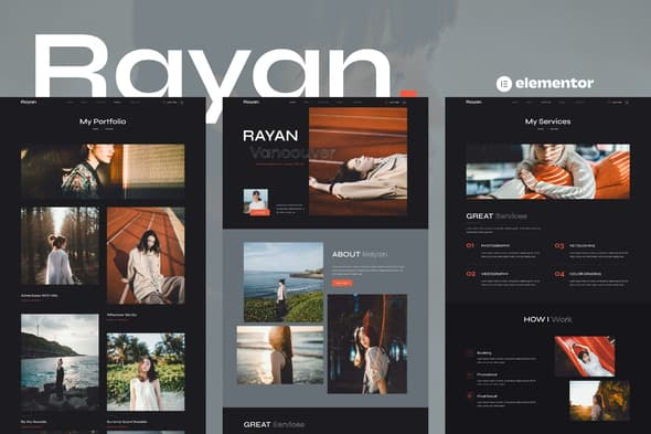 Rayan - Photography & Portfolio Elementor Template