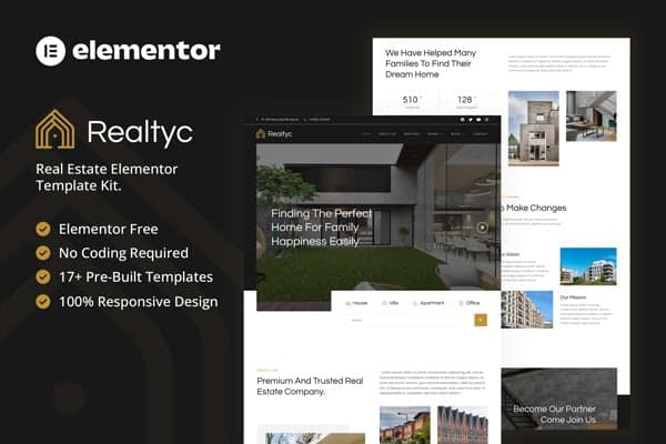 Realtyc - Real Estate Elementor Template