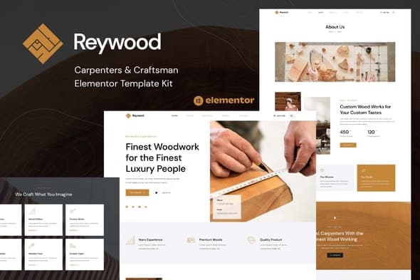 Reywood - Carpenter & Craftsman Elementor Template