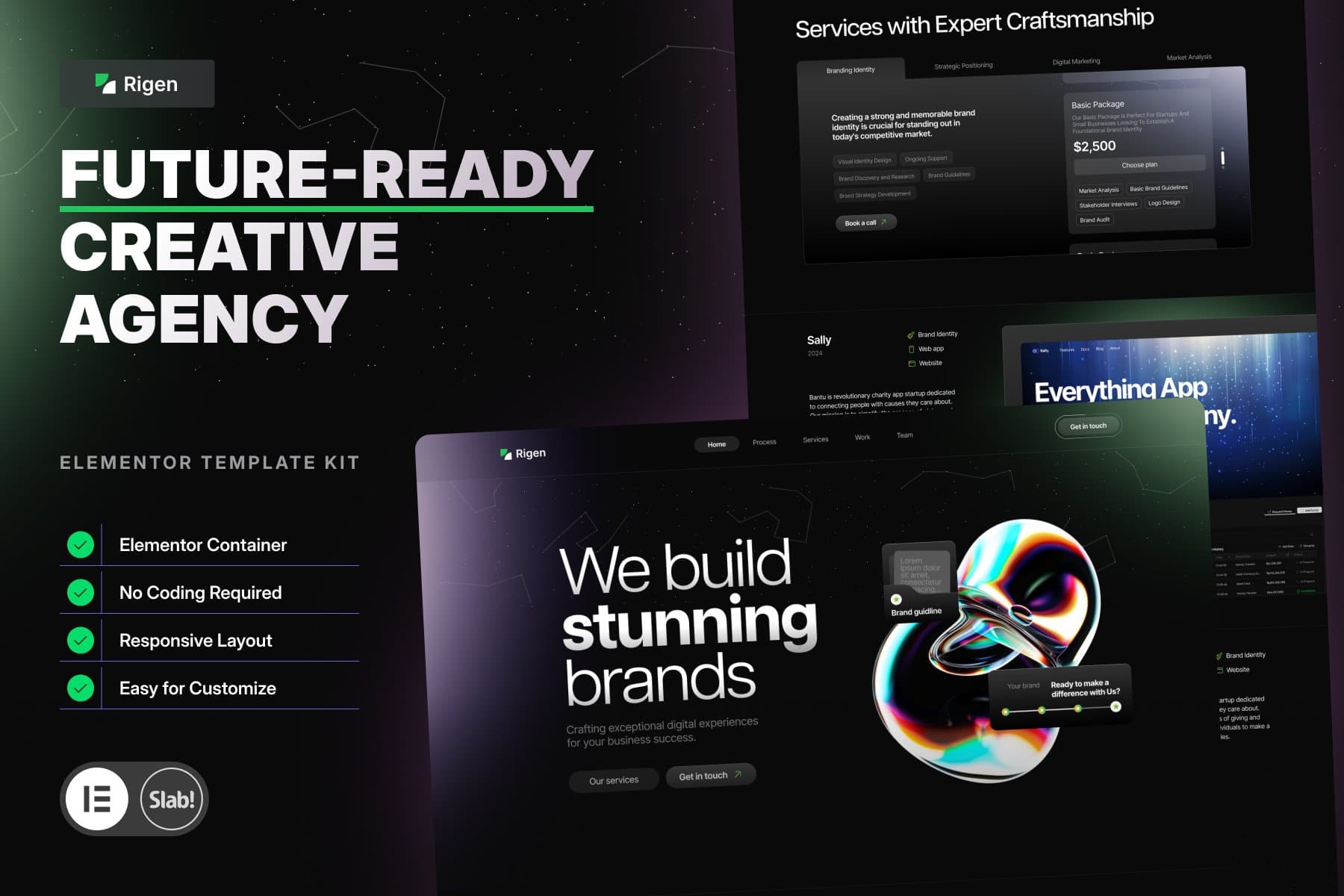 Rigen - Ready Creative Agency Elementor Template