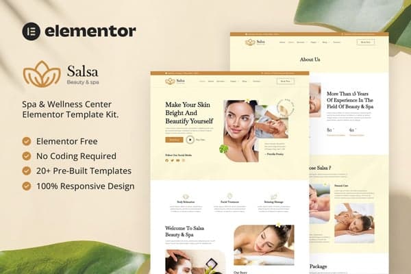 Salsa - Beauty & Spa Elementor Template