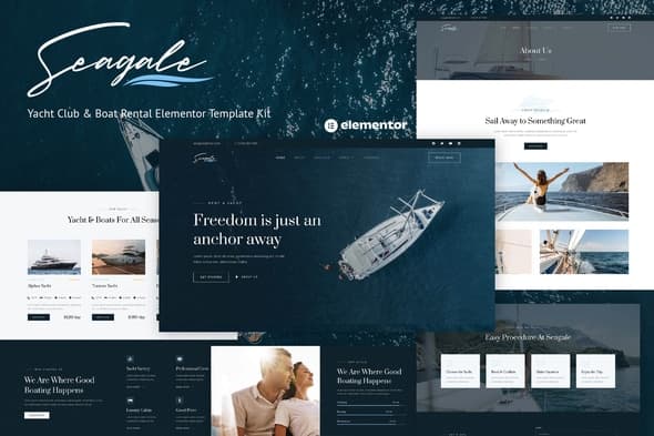 Seagale - Yacht Club & Boat Rental Elementor Template