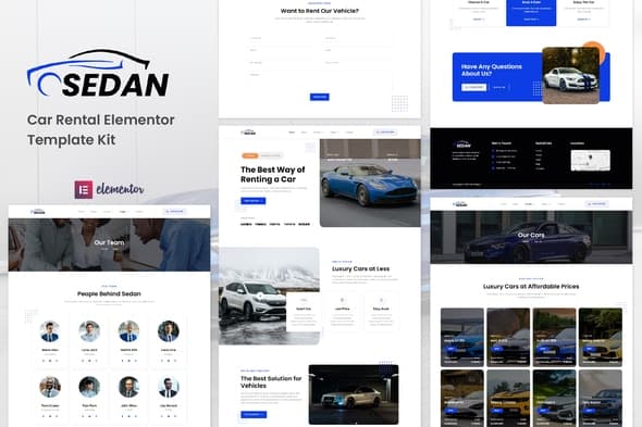 Sedan - Car Rental Elementor Template