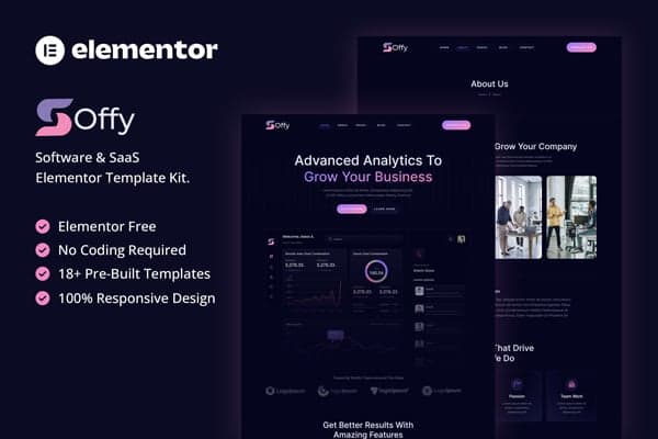 Soffy - Software & SaaS Elementor Template