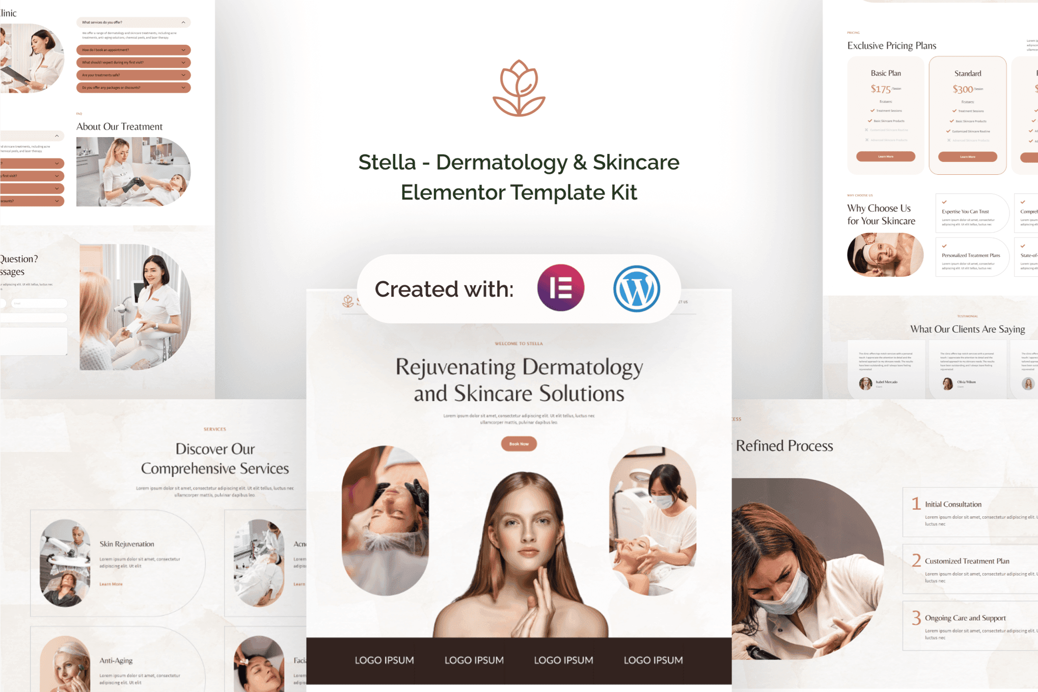 Stella - Dermatology & Skincare Elementor Template