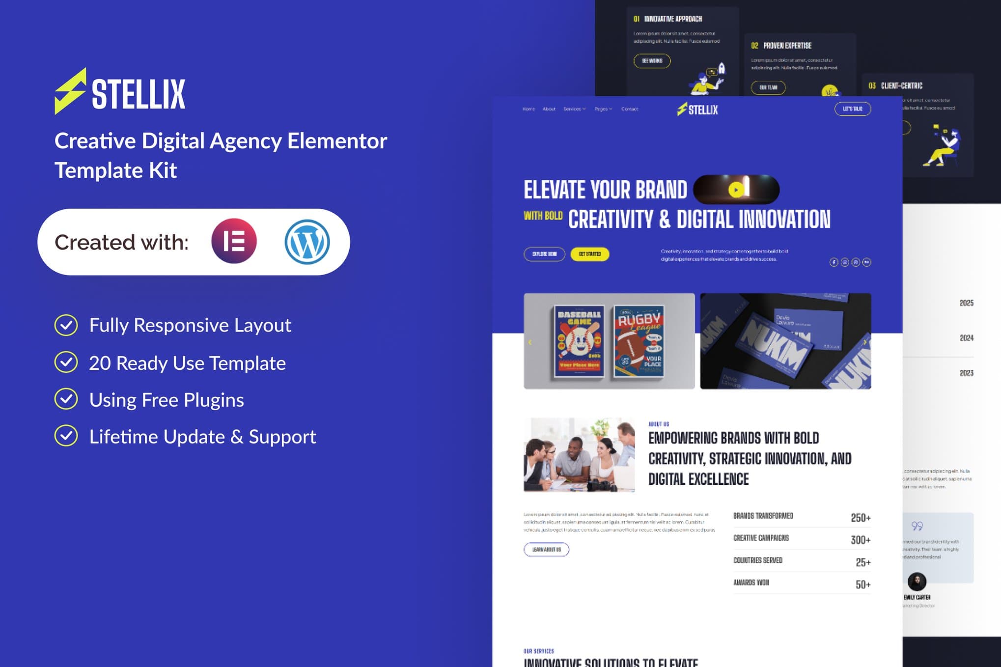 Stellix - Creative Digital Agency Elementor Template