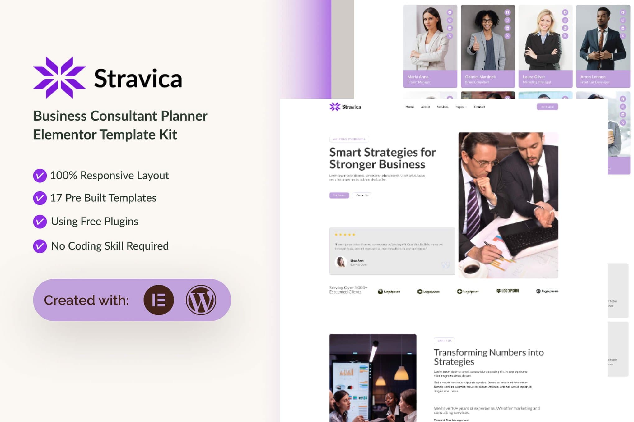 Stravica - Business Consultant Elementor Template