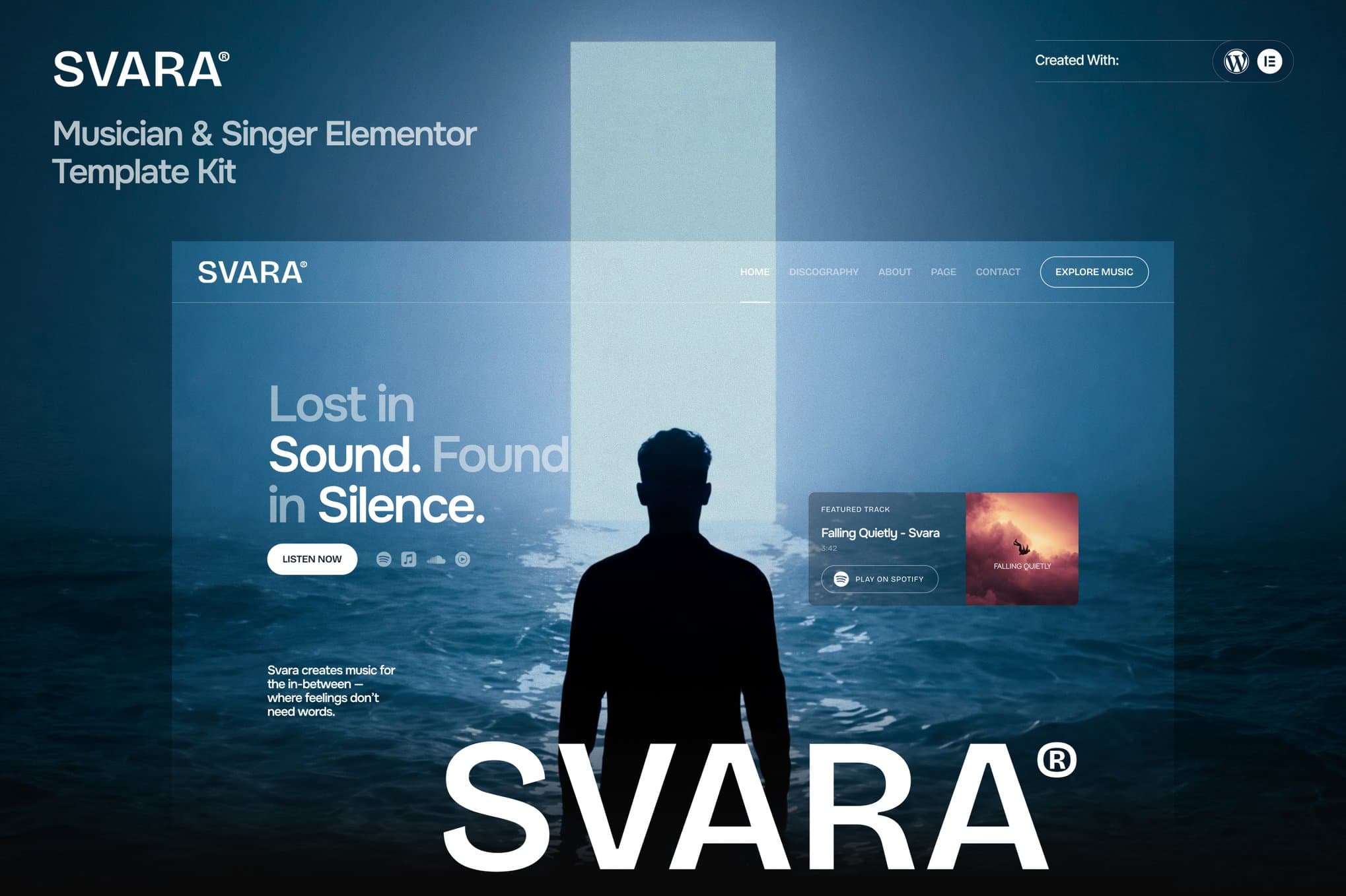 Svara - Musician & Singer Elementor Template