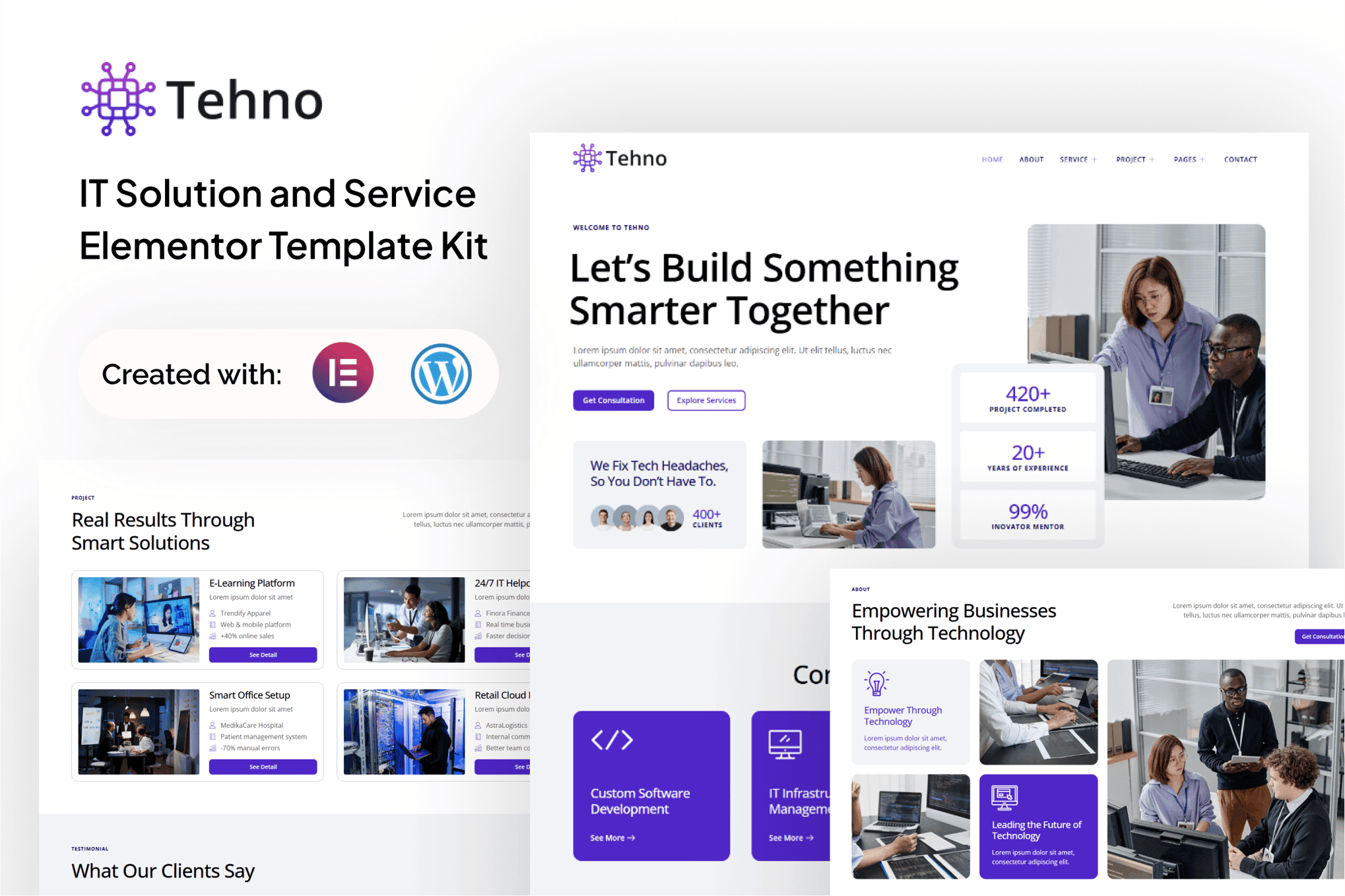 Tehno - IT Solution & Service Elementor Template