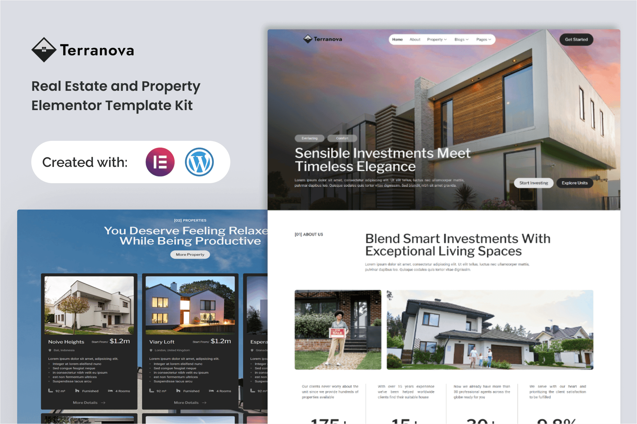 Terranova - Real Estate and Property Elementor Template