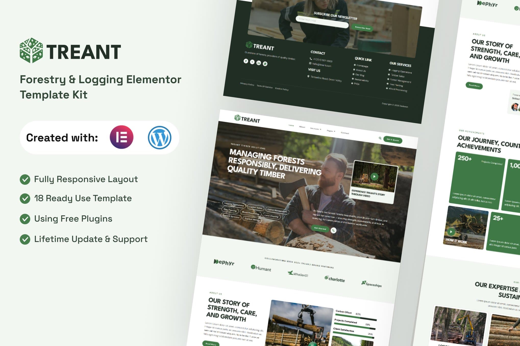 Treant - Forestry & Logging Elementor Template