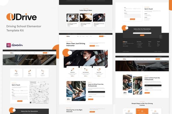 Udrive - Driving School Elementor Template