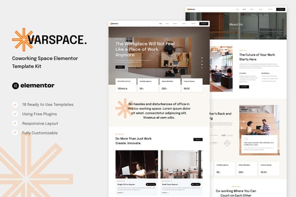 Varspace - Coworking Space Elementor Template