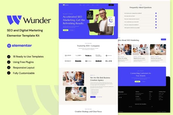 Wunder - SEO & Digital Marketing Elementor Template
