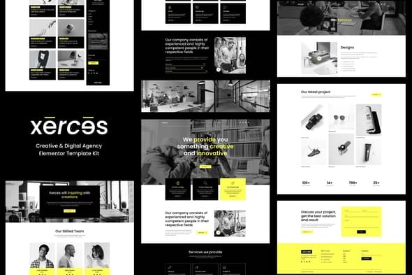 Xerces - Creative & Digital Agency Elementor Template