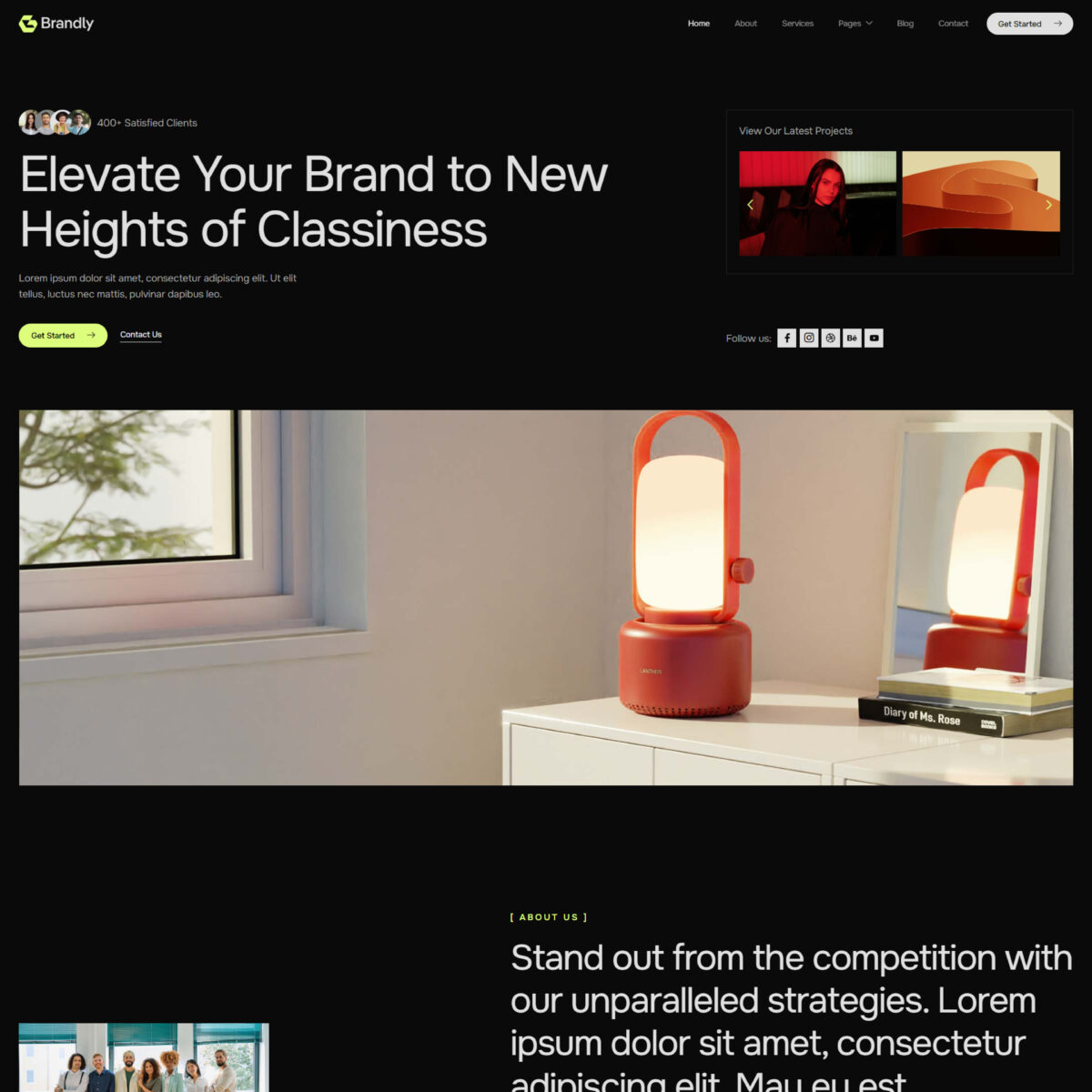 Brandly – Creative Digital Agency Elementor Template