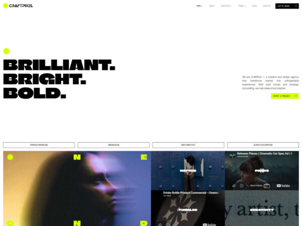 CraftPixel - Creative & Digital Agency Elementor Template