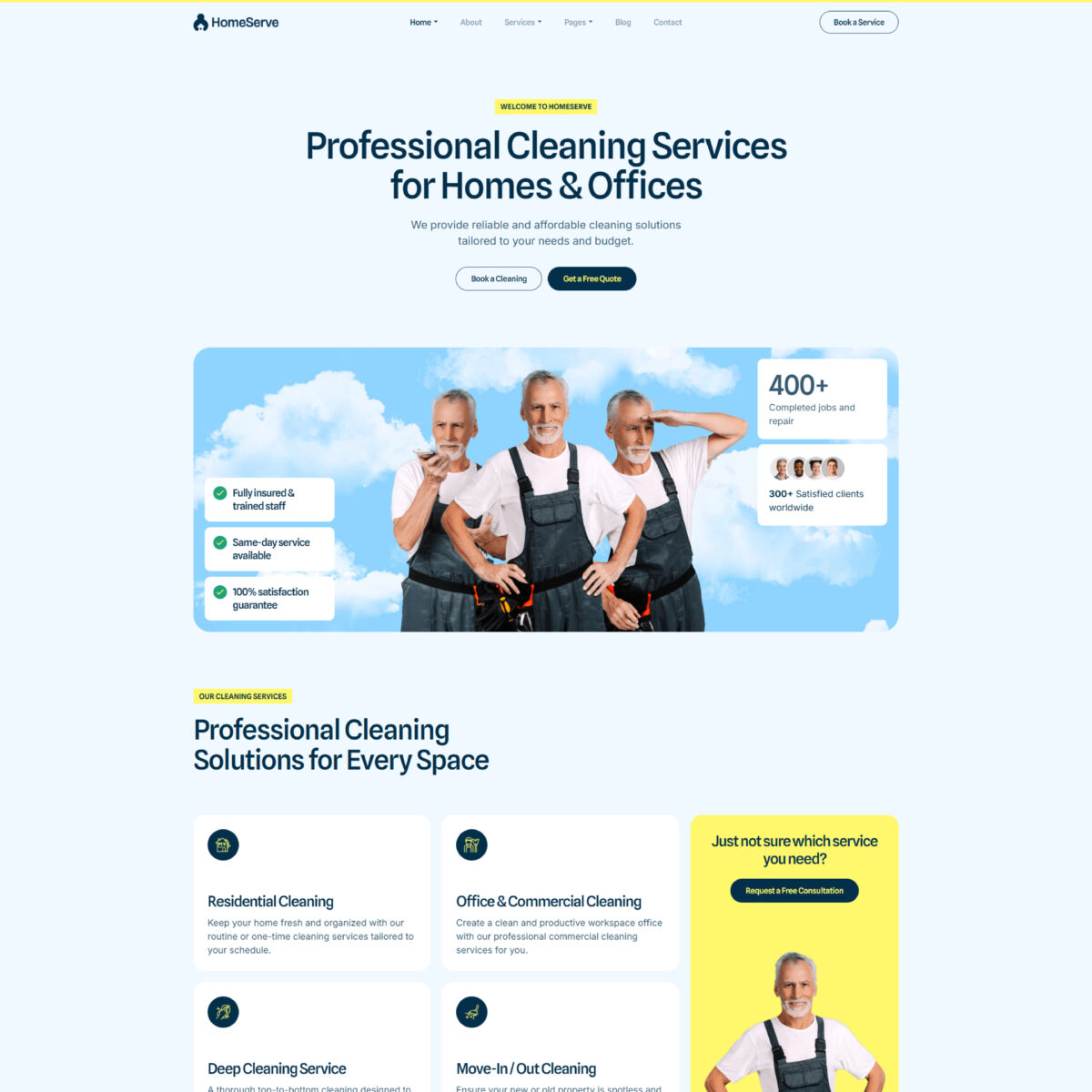 HomeServe – Local Home Services Elementor Template